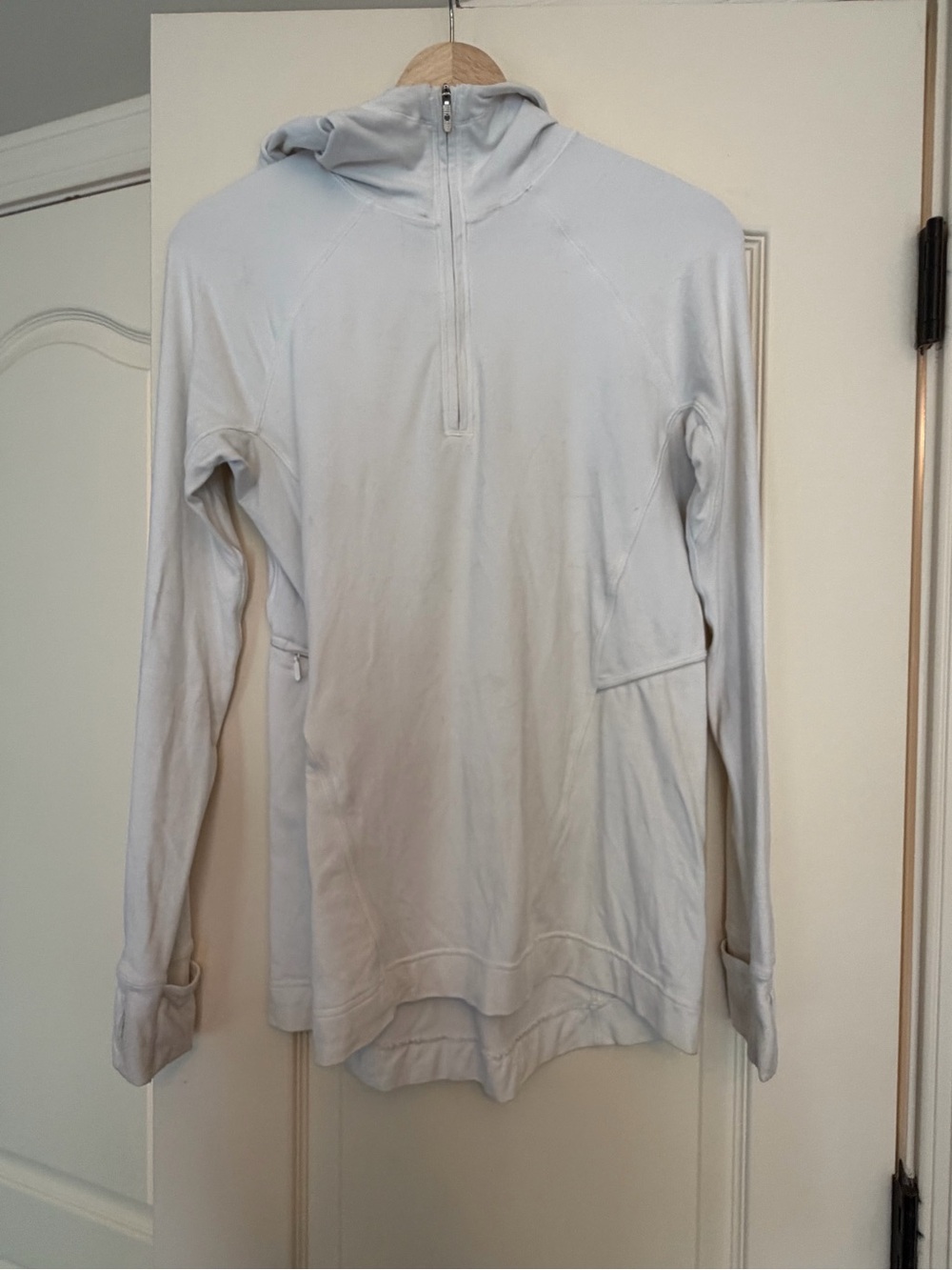lululemon athletica Light Gray Women's Quarter-Zip Hoodie